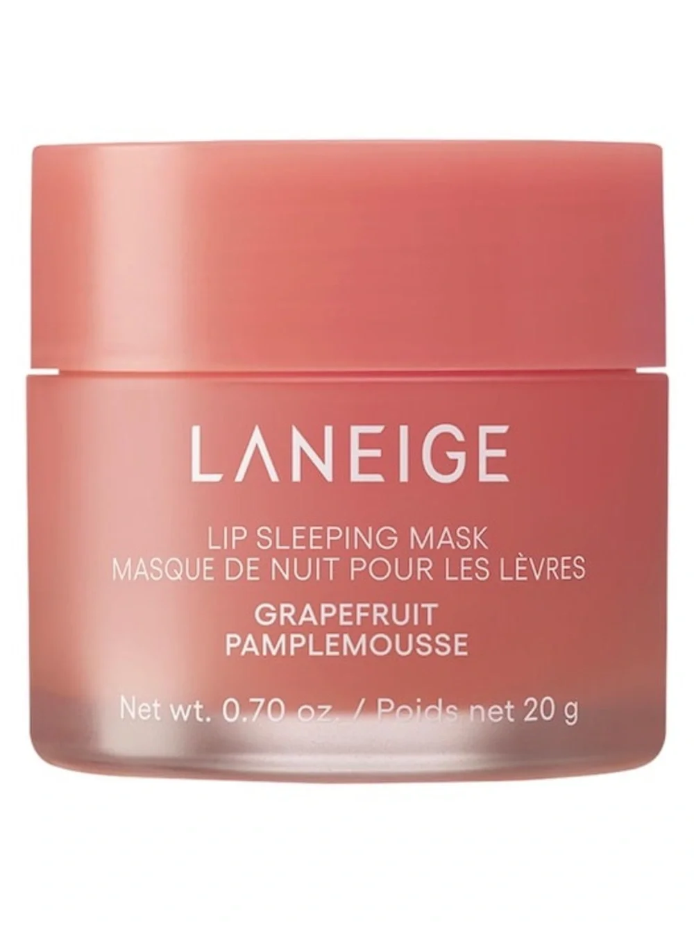 LANEIGE Grapefruit Lip Sleeping Mask - Coral Pink Jar